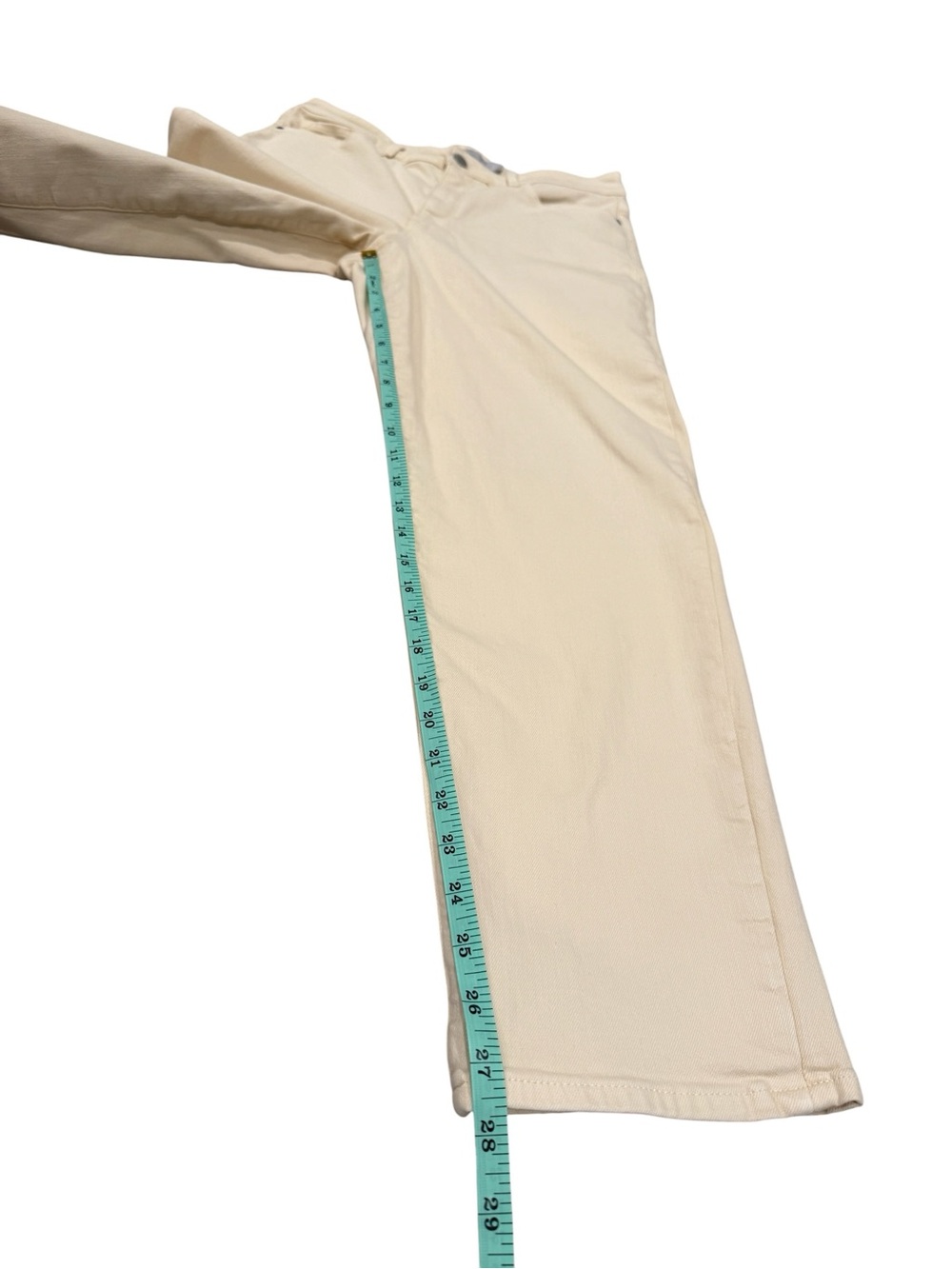 Athleta Flex Straight Leg Ankle Jean in Bone - Size 10 - Picture 5 of 11